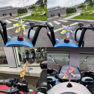 Chong Chóng Xoay Trang Trí Xe Ô Tô , Gắn Xe Đạp, Xe Máy Mũ Bảo Hiểm-Mộc Lan Car