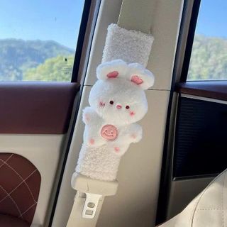 Bọc Dây Đai An Toàn Ô Tô Cute Hoạt Hình Gấu Nâu, Lợn Hồng, Thỏ Hồng – Đệm Vai Dễ Thương Mềm Êm Phù Hợp Mọi Loại Xe