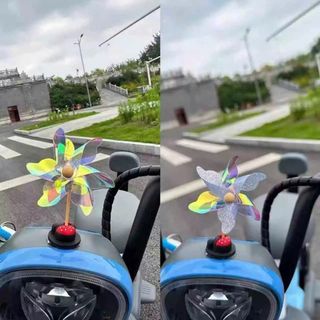 Chong Chóng Xoay Trang Trí Xe Ô Tô , Gắn Xe Đạp, Xe Máy Mũ Bảo Hiểm-Mộc Lan Car
