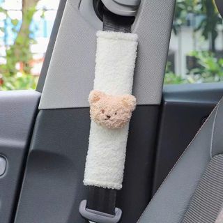 Bọc Dây Đai An Toàn Ô Tô Cute Hoạt Hình Gấu Nâu, Lợn Hồng, Thỏ Hồng – Đệm Vai Dễ Thương Mềm Êm Phù Hợp Mọi Loại Xe