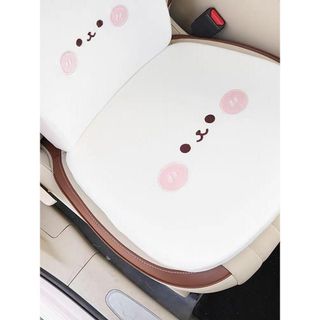 Bộ Gối Tựa Đầu Tựa Lưng Đệm Ghế Ô Tô Nâng Chiều Cao Thỏ Trắng Gấu Nâu Cao Cấp Cao Su