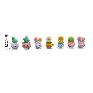 SET 7 Cây Xương Rồng Lắc Lư Trang Trí Xe, Bàn Làm Việc, Bàn Học... Khaihuyauto