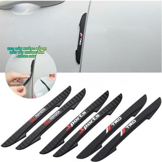 Bộ 4 Miếng Dán Sport Chống Va Đập Cánh Cửa - Miếng Dán Cao Su Chống Va Đập Gương Và Cánh Cửa Ô Tô