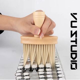 Chổi đa năng-chổi vệ sinh nội thất xe hơi,Lau bụi cán gỗ vàng sợi cước mềm.dễ sửa dụng..