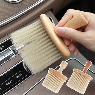Chổi đa năng-chổi vệ sinh nội thất xe hơi,Lau bụi cán gỗ vàng sợi cước mềm.dễ sửa dụng..