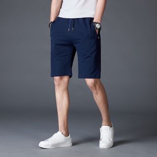 Quần Short Trơn Kaki Co Giãn