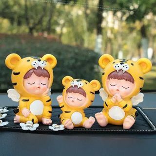 Gia Đình Tiểu Hổ Trang Trí Taplo Ô Tô Nhà Cửa, Decor Trang Trí Xe Thêm Dễ Thương