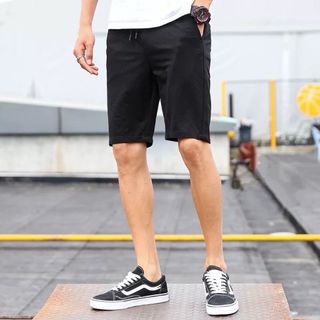 Quần Short Trơn Kaki Co Giãn
