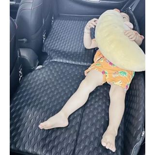 Nệm xe ô tô, Đệm giường ngủ ô tô Loại 1 - May chỉ 3 đường chắc chắn nệm chất liệu da