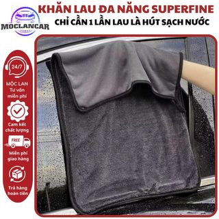 Khăn Lau Đa Năng Cao Cấp Superfine Fiber Siêu Thấm Rửa Xe Vải Mềm Chống Trầy Xước Xe Hàng Cao Cấp