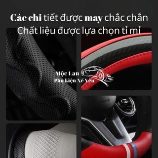 Bọc Vô Lăng Ô Tô D-Cut Cho Xe Kia Seltol, Suzuki XL7 - MG5 - ZS - Vinfast VF5 vân carbon thể thao 3 sọc