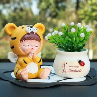 Gia Đình Tiểu Hổ Trang Trí Taplo Ô Tô Nhà Cửa, Decor Trang Trí Xe Thêm Dễ Thương