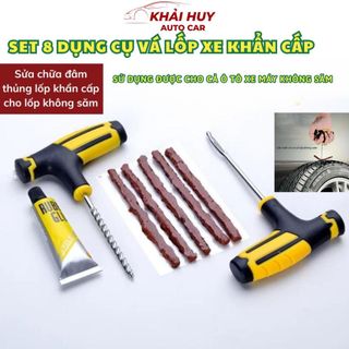SET 8 DỤNG CỤ SỬA CHỮA LỐP XE HƠI KHẨN CẤP – TIỆN LỢI, NHANH GỌN, DỄ SỬ DỤNG KHAIHUYAUTO