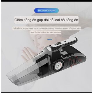 Máy hút bụi 4 in 1 FOR DRY&WET USE thế hệ mới,hút bụi,bơm lốp,đo áp suất lốp,kiêm đèn pin-