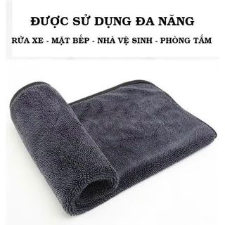 Khăn Lau Đa Năng Cao Cấp Superfine Fiber Siêu Thấm Rửa Xe Vải Mềm Chống Trầy Xước Xe Hàng Cao Cấp