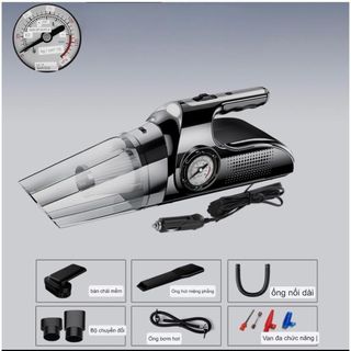 Máy hút bụi 4 in 1 FOR DRY&WET USE thế hệ mới,hút bụi,bơm lốp,đo áp suất lốp,kiêm đèn pin-