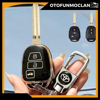 Ốp khóa xe Vios E 2019-2022, Vios E&G 2014-2018, Camry Corolla RAV4 2012-2016... Móc Khóa Móc Khoá