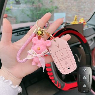 Bao Da bò Chìa Khóa Vinfast VF3 ,Ốp Khóa Xe Điện Vinfast VF3 Bọc Chìa Khóa Vinfast Vf3 Bảo Vệ Chìa Khóa