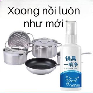 Chai xịt tẩy xoong nồi thần kỳ đánh bay mọi vết bẩn 100ml Làm Sạch