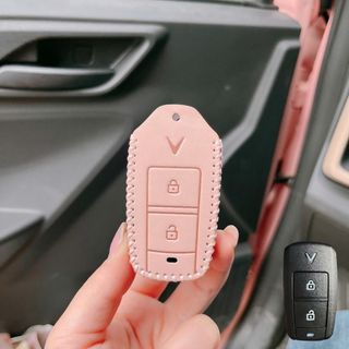 Bao Da bò Chìa Khóa Vinfast VF3 ,Ốp Khóa Xe Điện Vinfast VF3 Bọc Chìa Khóa Vinfast Vf3 Bảo Vệ Chìa Khóa