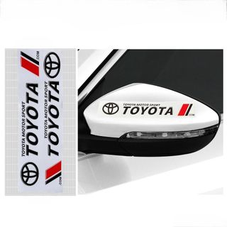 Set 2 Miếng Dán Trang Trí Gương Xe Hơi Logo Hãng Xe Kiểu Dáng Thể Thao Hiện Đại