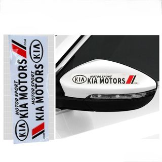 Set 2 Miếng Dán Trang Trí Gương Xe Hơi Logo Hãng Xe Kiểu Dáng Thể Thao Hiện Đại