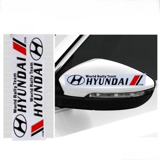Set 2 Miếng Dán Trang Trí Gương Xe Hơi Logo Hãng Xe Kiểu Dáng Thể Thao Hiện Đại