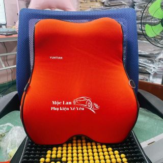 Bộ tựa đầu tựa lưng cao su non nguyên khối gối tựa đầu tựa lưng trên ô tô Nội Thất Đệm