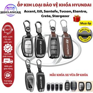 Ốp Chìa Khóa Accent, Creta, Kona, Venue, Stargazer, Palisade, Grand i10, Tucson, Elantra - Vỏ Chìa Khóa Hyundai Cao Cấp