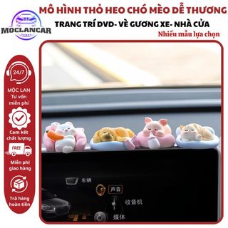 Mô Hình Thỏ Heo,Chó Mèo  Trang Trí Taplo,Cửa Sổ Ô Tô Bàn Làm Việc Quà Tặng Decor Trang Trí Bữa Tiệc Nội Thất