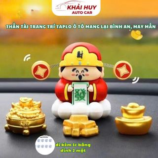 Ông Thần tài Mini 3x5cm Mang Lại Bình An May Mắn Trang Trí Taplo Ô Tô Khaihuyauto