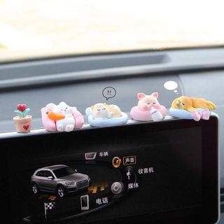Mô Hình Thỏ Heo,Chó Mèo  Trang Trí Taplo,Cửa Sổ Ô Tô Bàn Làm Việc Quà Tặng Decor Trang Trí Bữa Tiệc Nội Thất