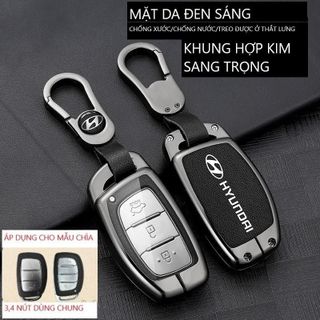 Ốp Chìa Khóa Accent, Creta, Kona, Venue, Stargazer, Palisade, Grand i10, Tucson, Elantra - Vỏ Chìa Khóa Hyundai Cao Cấp