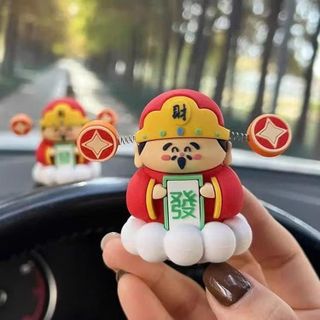 Ông Thần tài Mini 3x5cm Mang Lại Bình An May Mắn Trang Trí Taplo Ô Tô Khaihuyauto