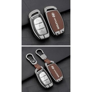 Ốp Chìa Khóa Accent, Creta, Kona, Venue, Stargazer, Palisade, Grand i10, Tucson, Elantra - Vỏ Chìa Khóa Hyundai Cao Cấp