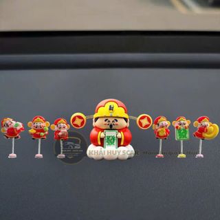 Ông Thần tài Mini 3x5cm Mang Lại Bình An May Mắn Trang Trí Taplo Ô Tô Khaihuyauto