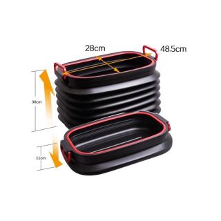 Thùng co dãn để đồ đạc trên xe ô tô có thể gấp gọn dung tích 40 lít
