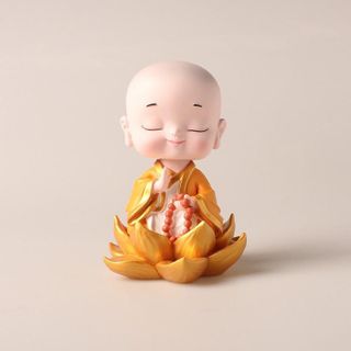 Tượng sư Thấy Và 4 Chú Tiểu Ngồi Đài Hoa Sen-2 mang lại an nhiên thanh tịnh