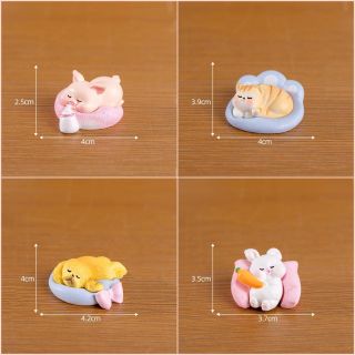 Mô Hình Thỏ Heo,Chó Mèo Trang Trí Taplo,Cửa Sổ Ô Tô Bàn Làm Việc Quà Tặng Decor Trang Trí Bữa Tiệc Nội Thất