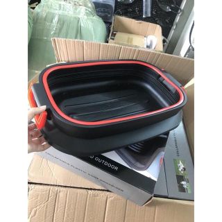 Thùng co dãn để đồ đạc trên xe ô tô có thể gấp gọn dung tích 40 lít