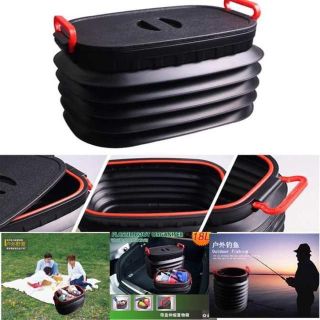 Thùng co dãn để đồ đạc trên xe ô tô có thể gấp gọn dung tích 40 lít