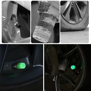 BỘ 4 NẮP CHỤP VAN LỐP PHẢN QUANG Ô TÔ XE MÁY XE ĐẠP – PHÁT SÁNG NỔI BẬT, BẢO VỆ LỐP TỐI ƯU