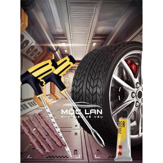 Dụng cụ sửa chữa lốp xe hơi khẩn cấp tiện lợi 8 món cho xe máy xe ô tô nhanh chóng