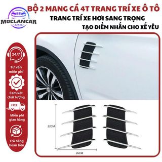 Bộ 2 Mang cá 4T Trang Trí ô Tô Phong Cách Thể Thao Tạo Điểm Nhấn Cho Chiếc Xe - Mộc Lan Car