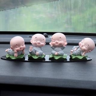 Tượng sư Thấy Và 4 Chú Tiểu Ngồi Đài Hoa Sen-2 mang lại an nhiên thanh tịnh