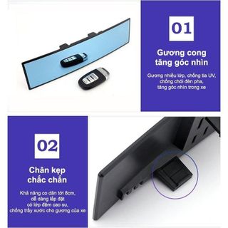 Gương Chiếu Hậu Cầu Lồi Ô Tô Mở Rộng Góc Nhìn Quan Sát Rõ Nét An Toàn Khi Lái Xe
