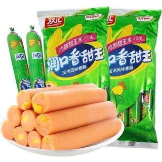 Xúc Xích Ngô Xanh - Xúc Xích Ngô Cay Ăn Liền Trung Quốc Chua Ăn Vặt