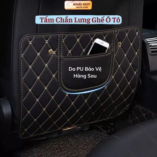Tấm Chắn Lưng Ghế Ô Tô Da PU Bảo Vệ Hàng Sau Chống Nước Dễ Dàng Lau Chùi khaihuyauto