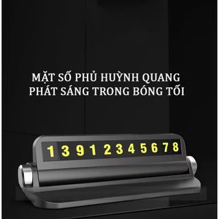 Bảng Ghi Số Điện Thoại Kiêm Giá Đỡ Điện Thoại Gắn Taplo Ô Tô Dãy Số Phản Quang - Mộc Lan Car