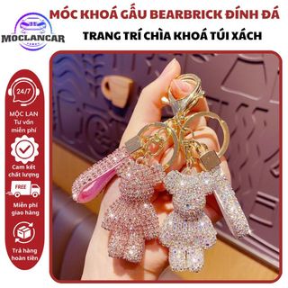 Móc Khóa Gấu Bearbrick Đính Đá Cao Cấp Treo Túi Sách, Treo Chìa Khóa Ô Tô, Quà Tặng Ý Nghĩa Móc Khoá Women